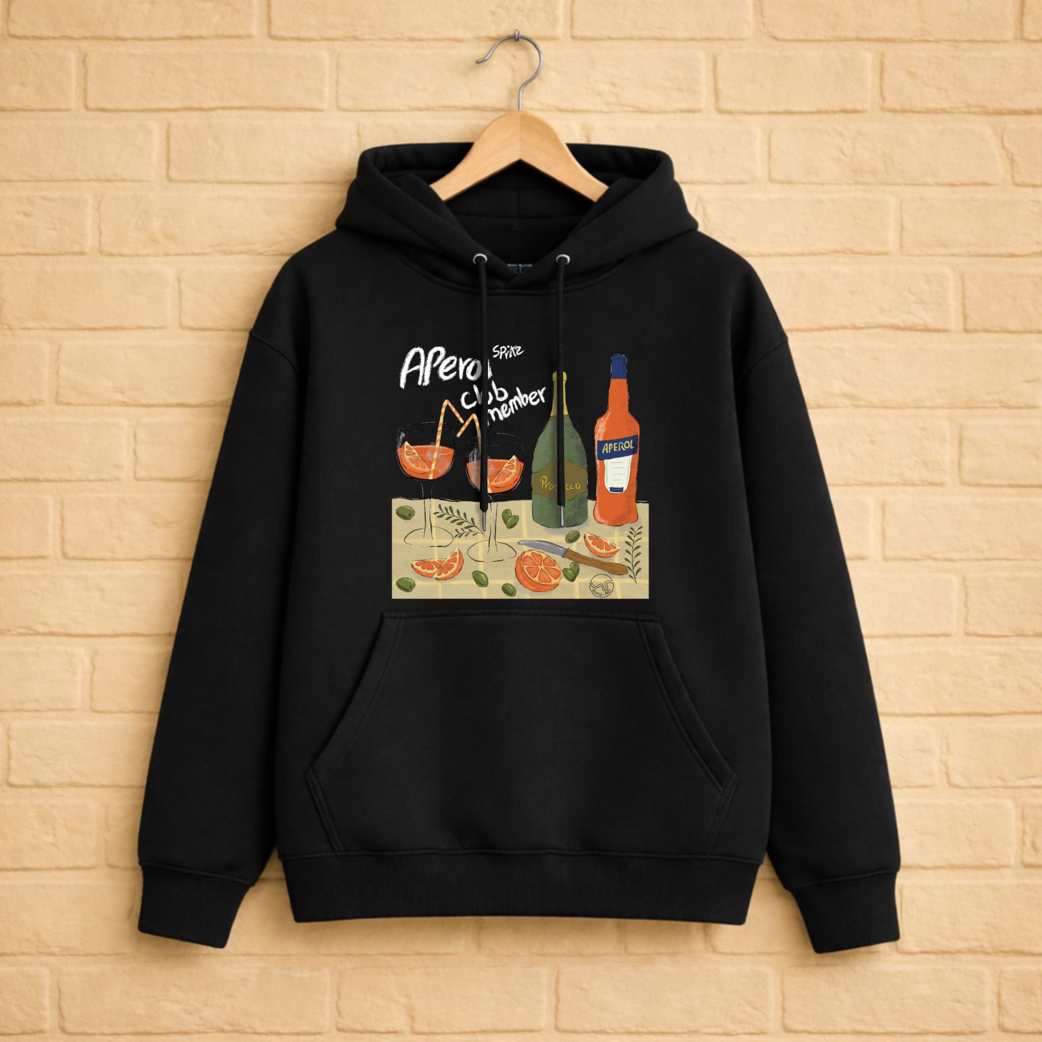 Aperol Spritz Hoodie aus 100% Bio-Baumwolle