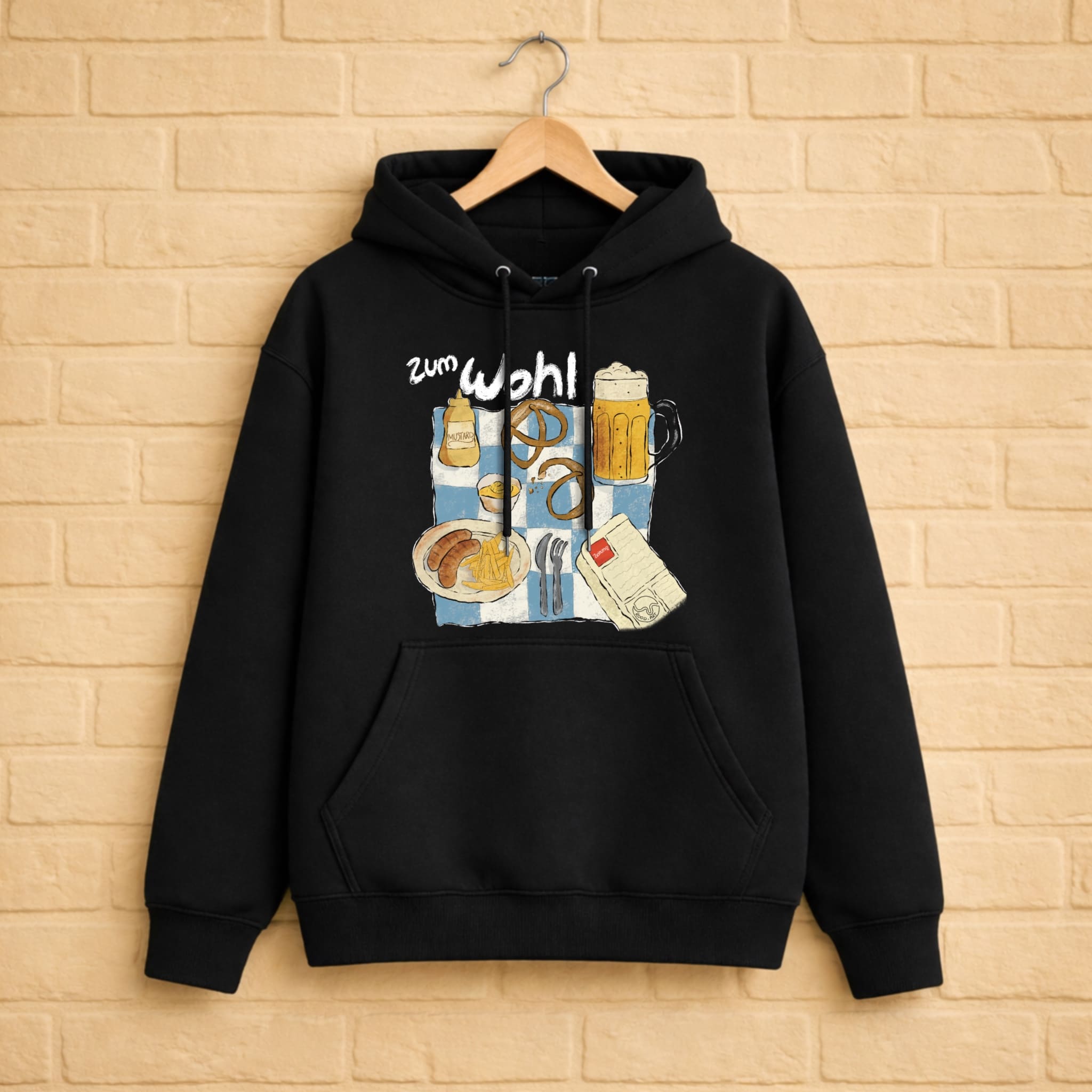 Bier Hoodie aus 100% Bio-Baumwolle