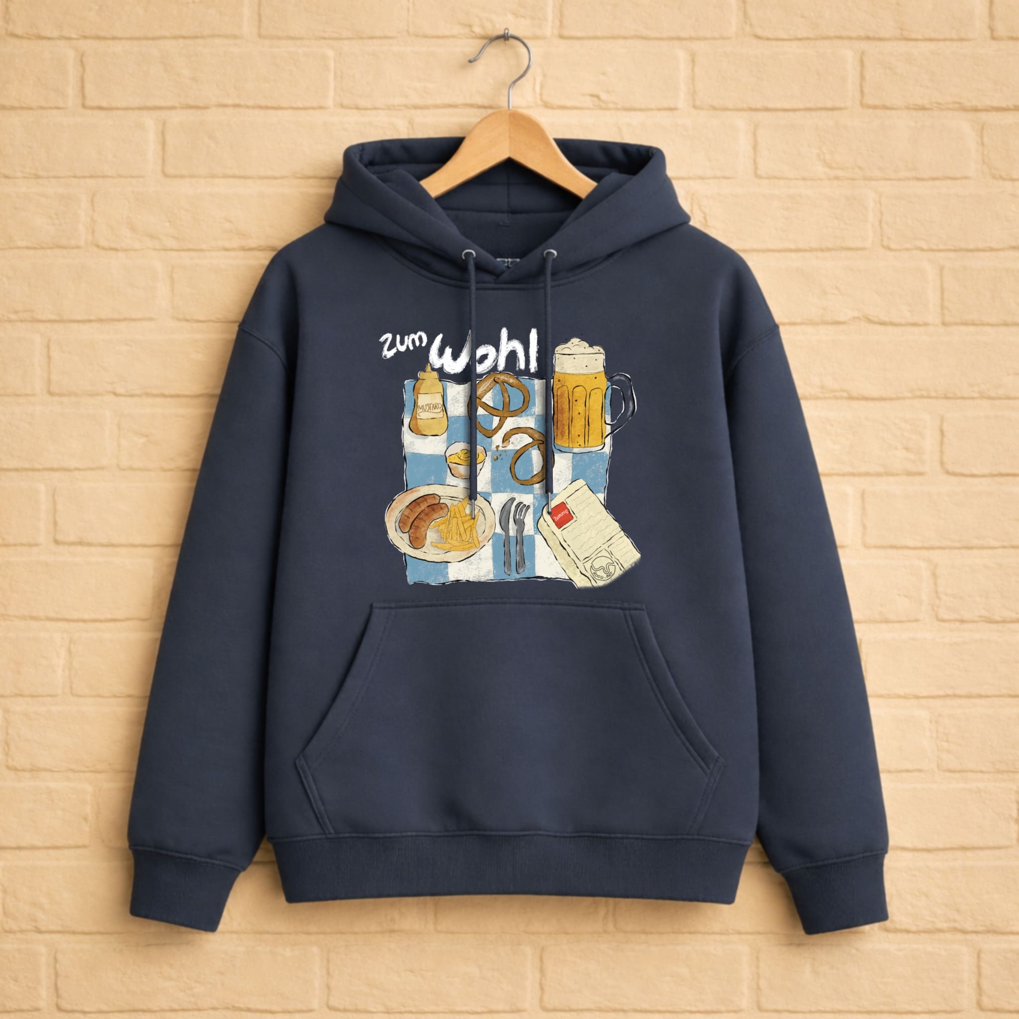Bier Hoodie aus 100% Bio-Baumwolle