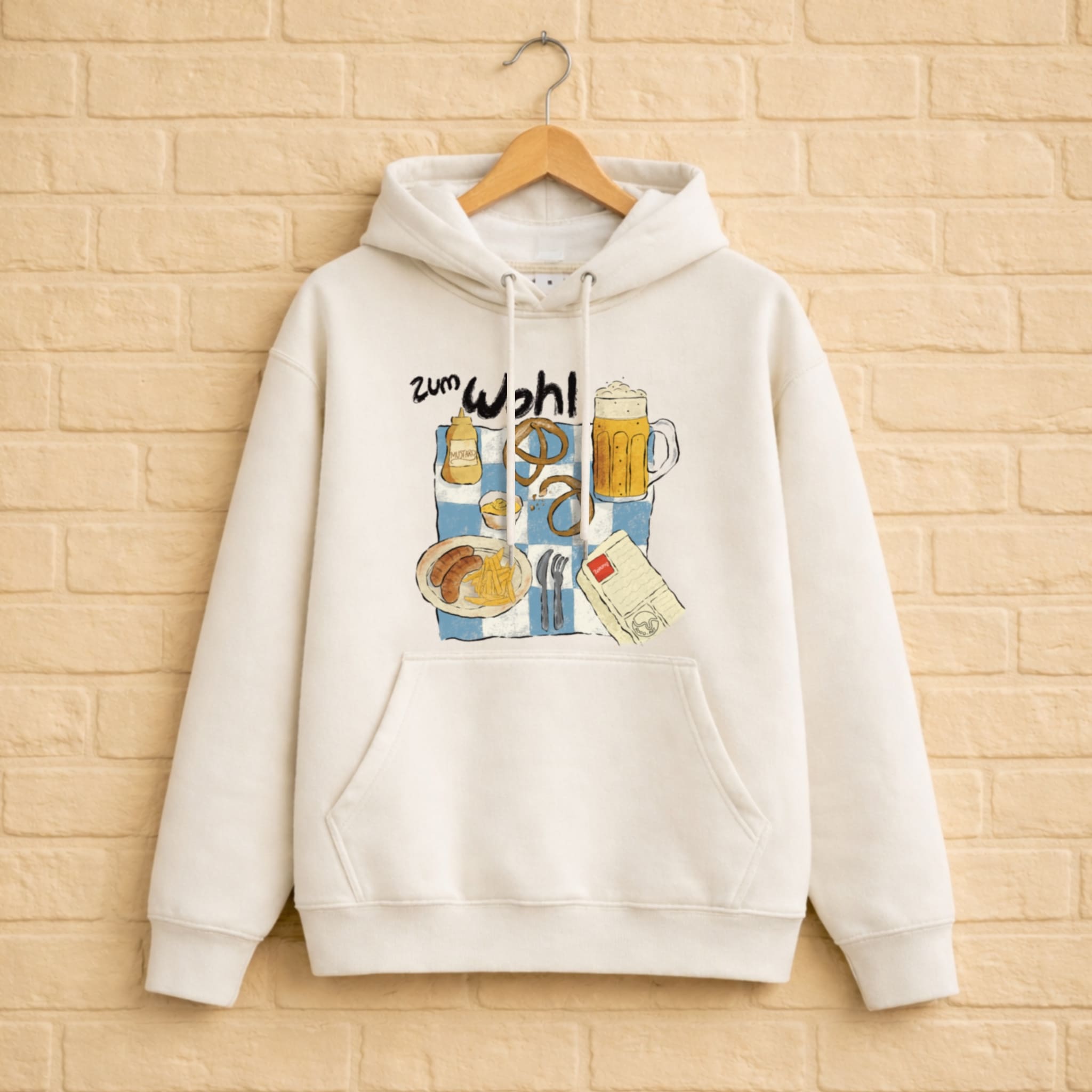 Bier Hoodie aus 100% Bio-Baumwolle