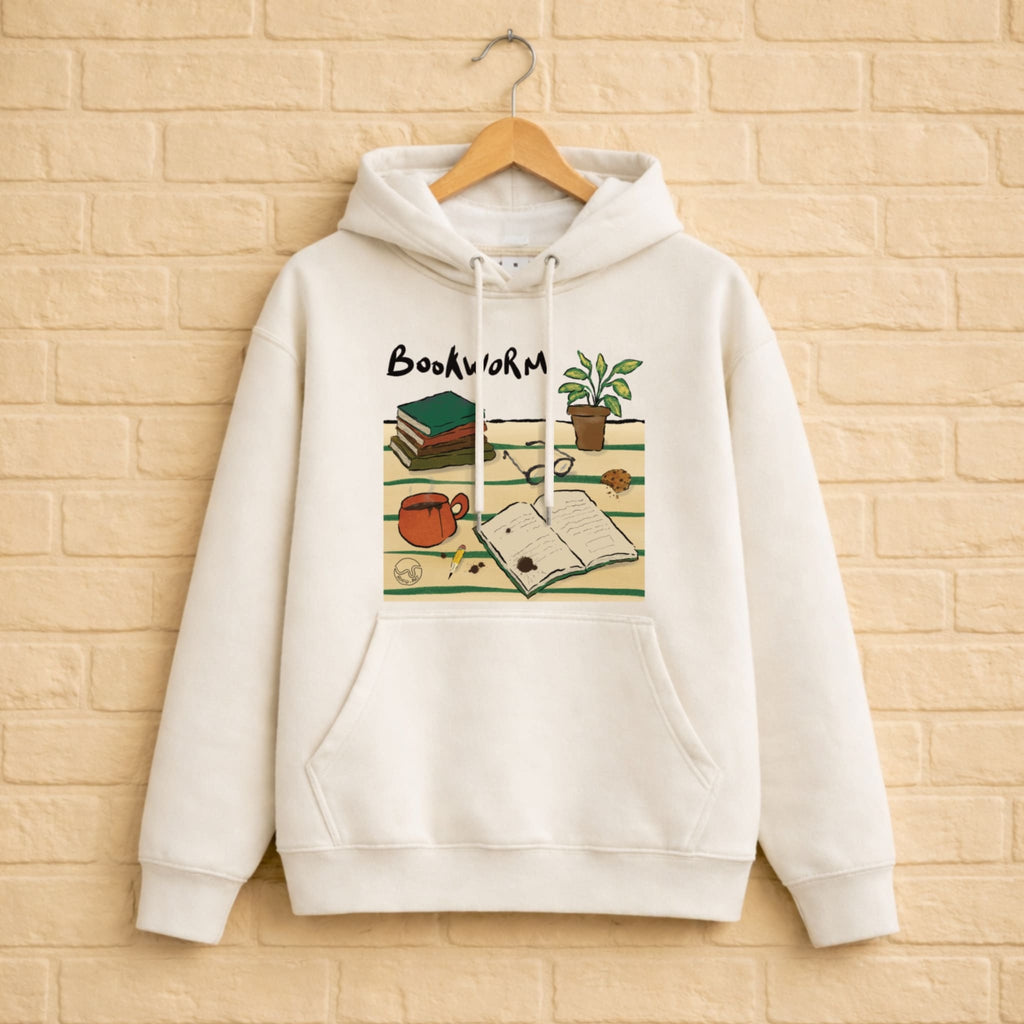 Bookworm Hoodie aus 100% Bio-Baumwolle