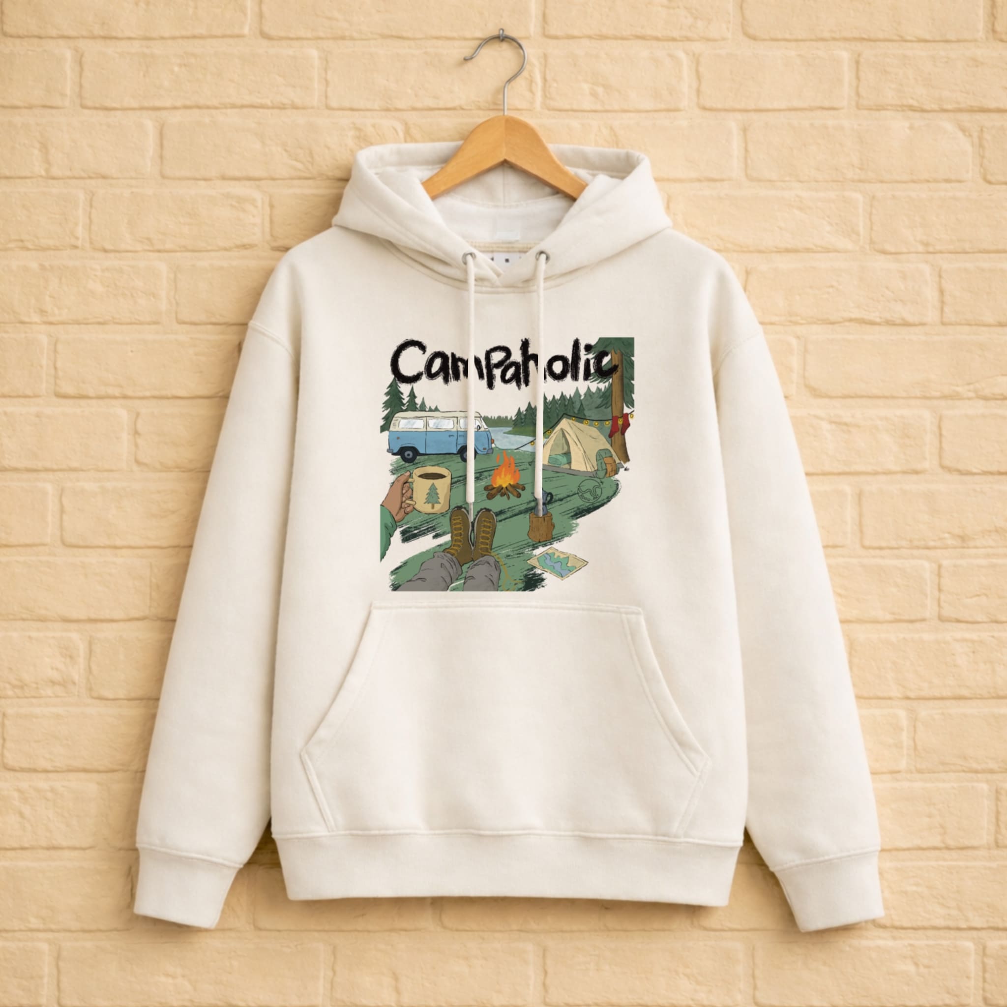 Campaholic Hoodie aus 100% Bio-Baumwolle