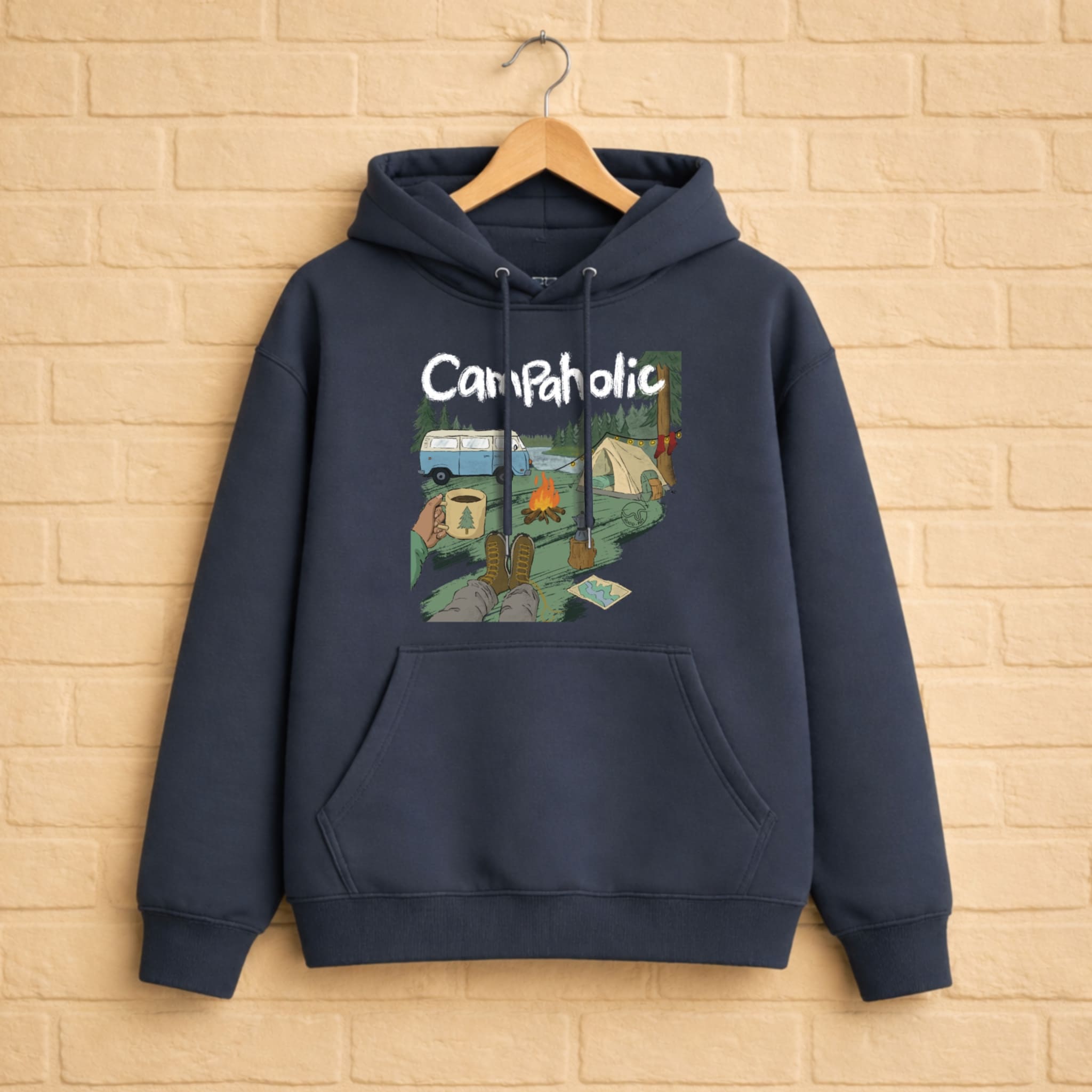 Campaholic Hoodie aus 100% Bio-Baumwolle
