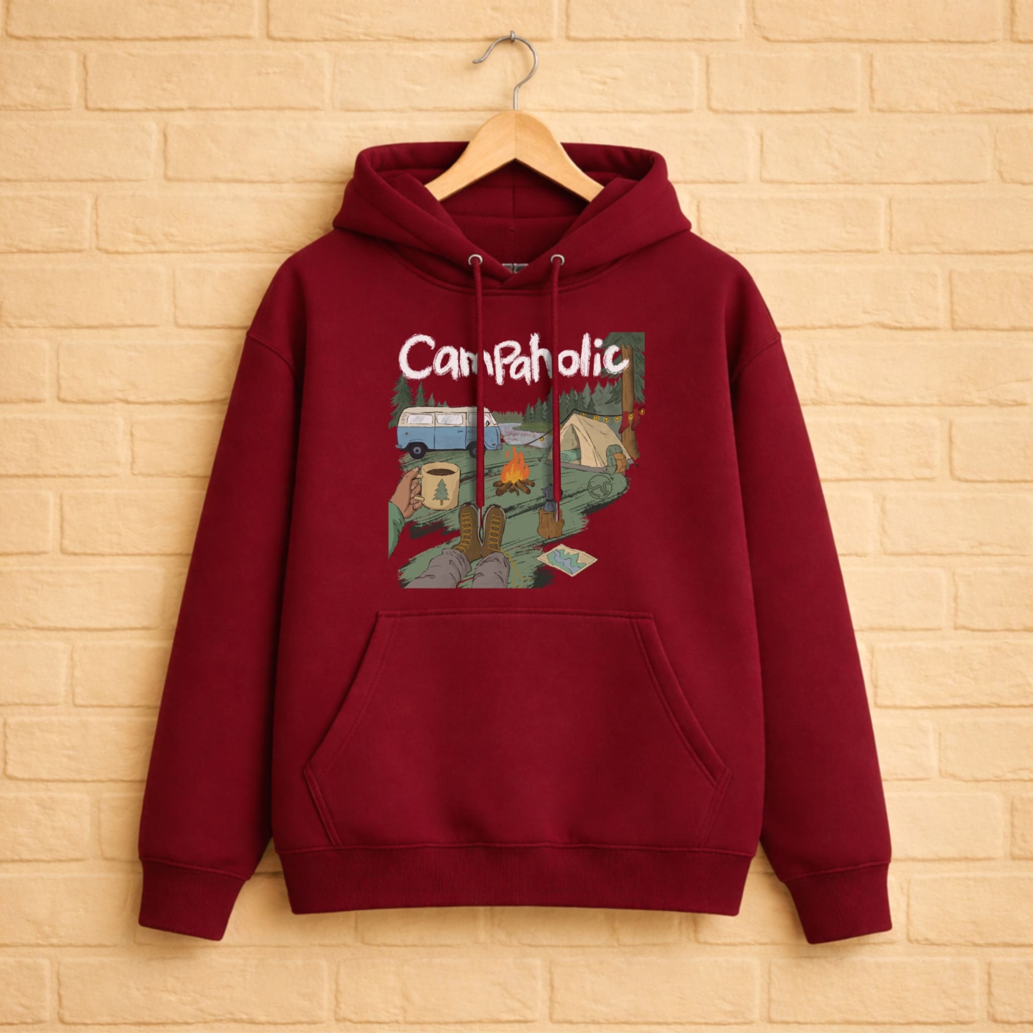 Campaholic Hoodie aus 100% Bio-Baumwolle
