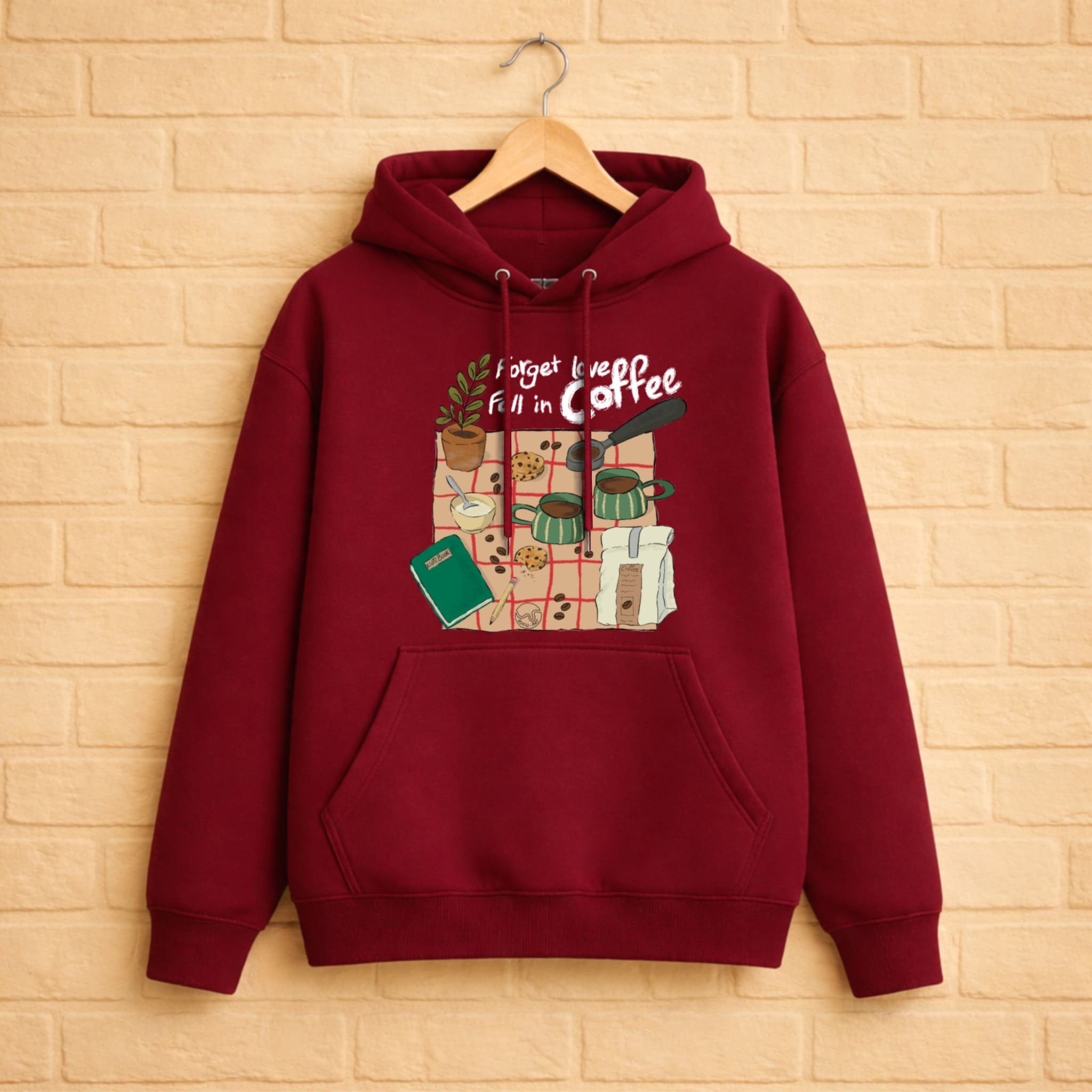Coffee Lovers Hoodie aus 100% Bio-Baumwolle