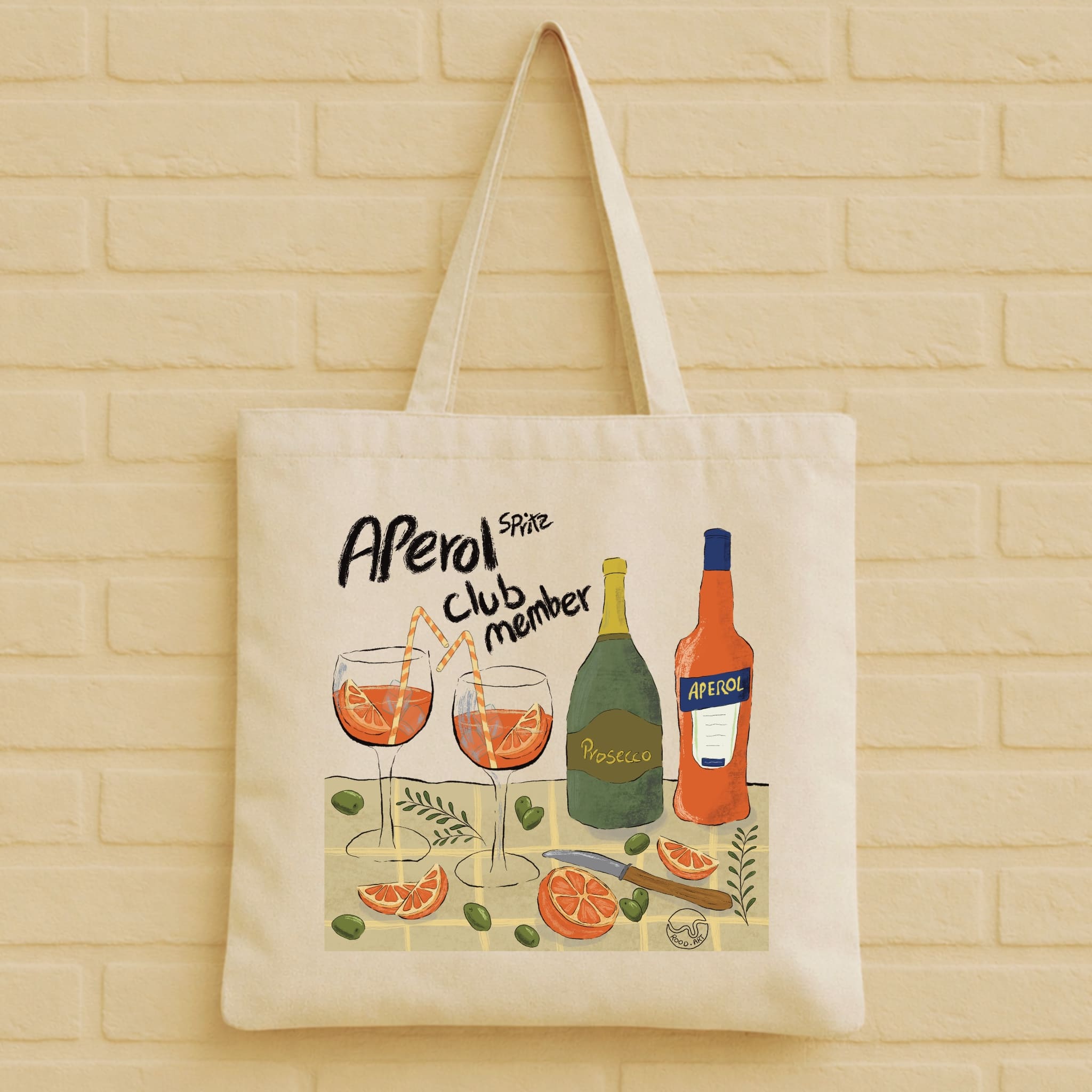 Aperol Spritz Tote Bag aus 100% Bio-Baumwolle