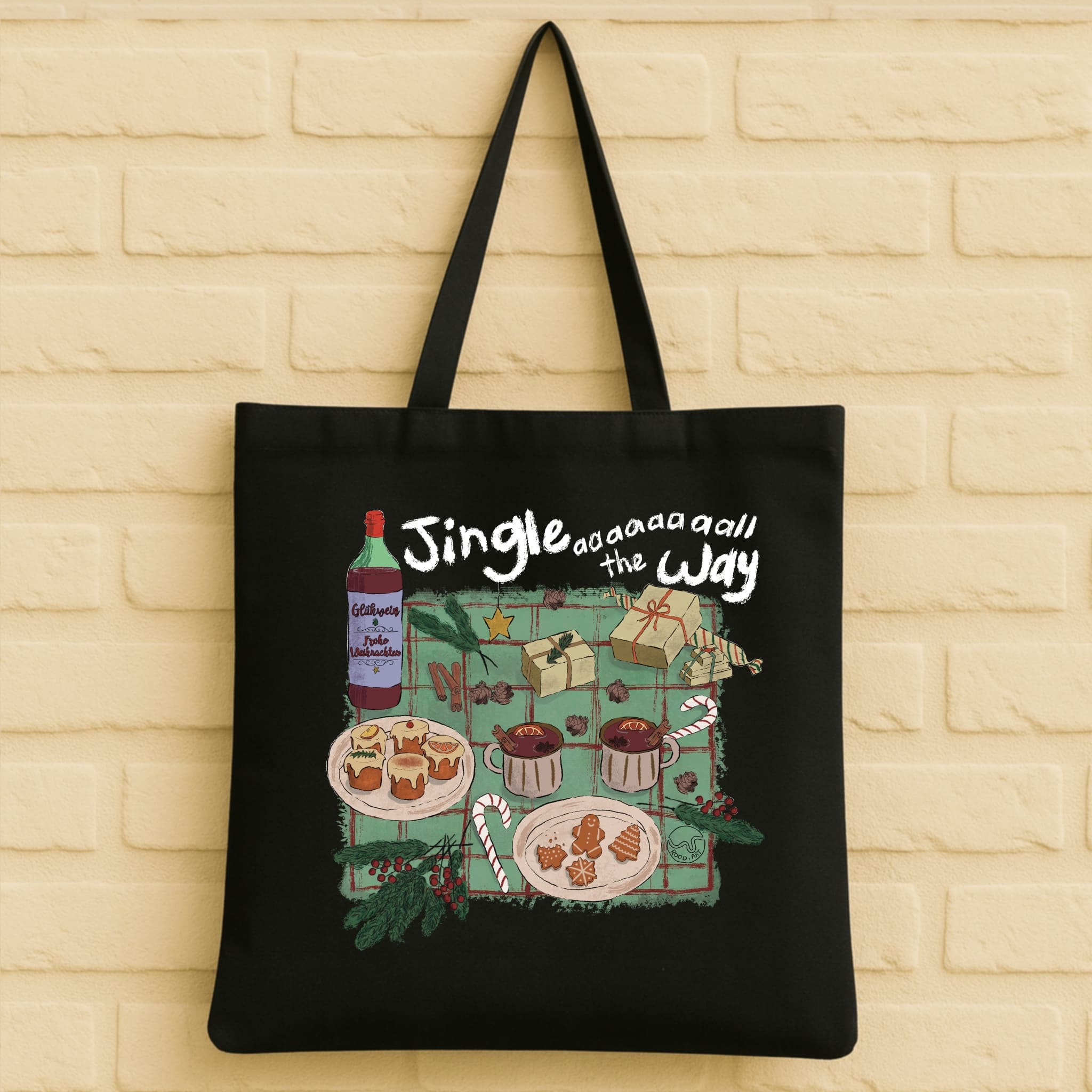 Christmas Tote Bag aus 100% Bio-Baumwolle