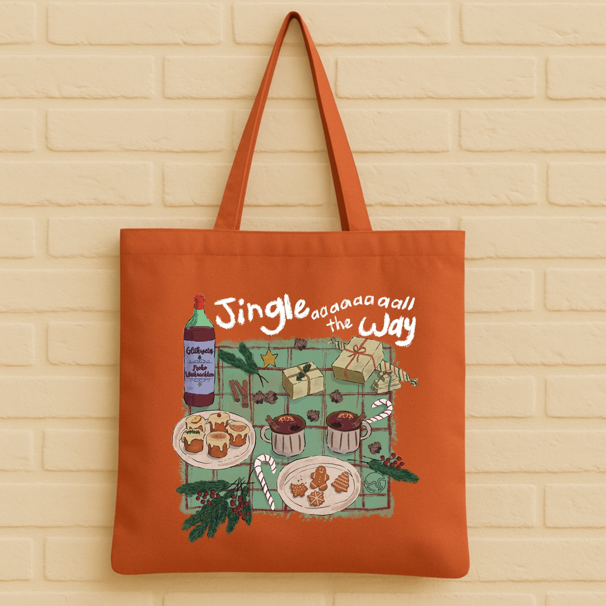 Christmas Tote Bag aus 100% Bio-Baumwolle