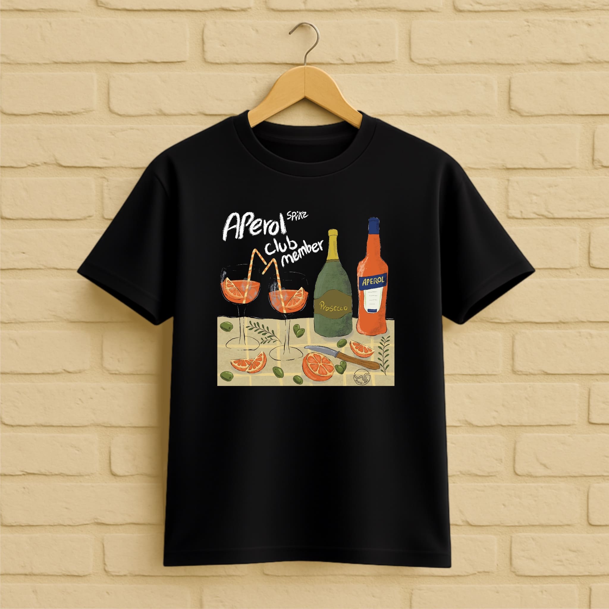 Aperol Spritz T-Shirt aus 100 % Bio-Baumwolle