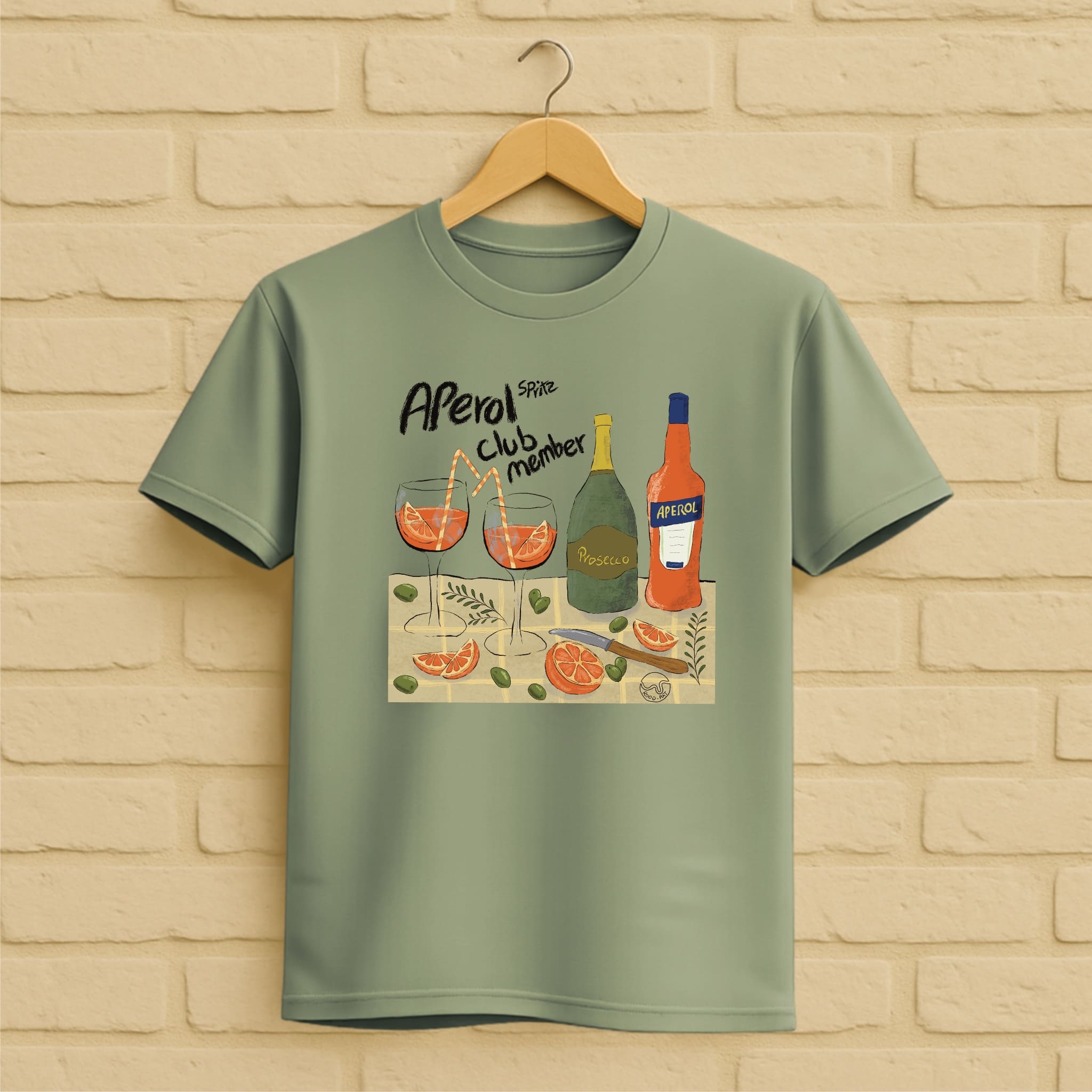 Aperol Spritz T-Shirt aus 100 % Bio-Baumwolle