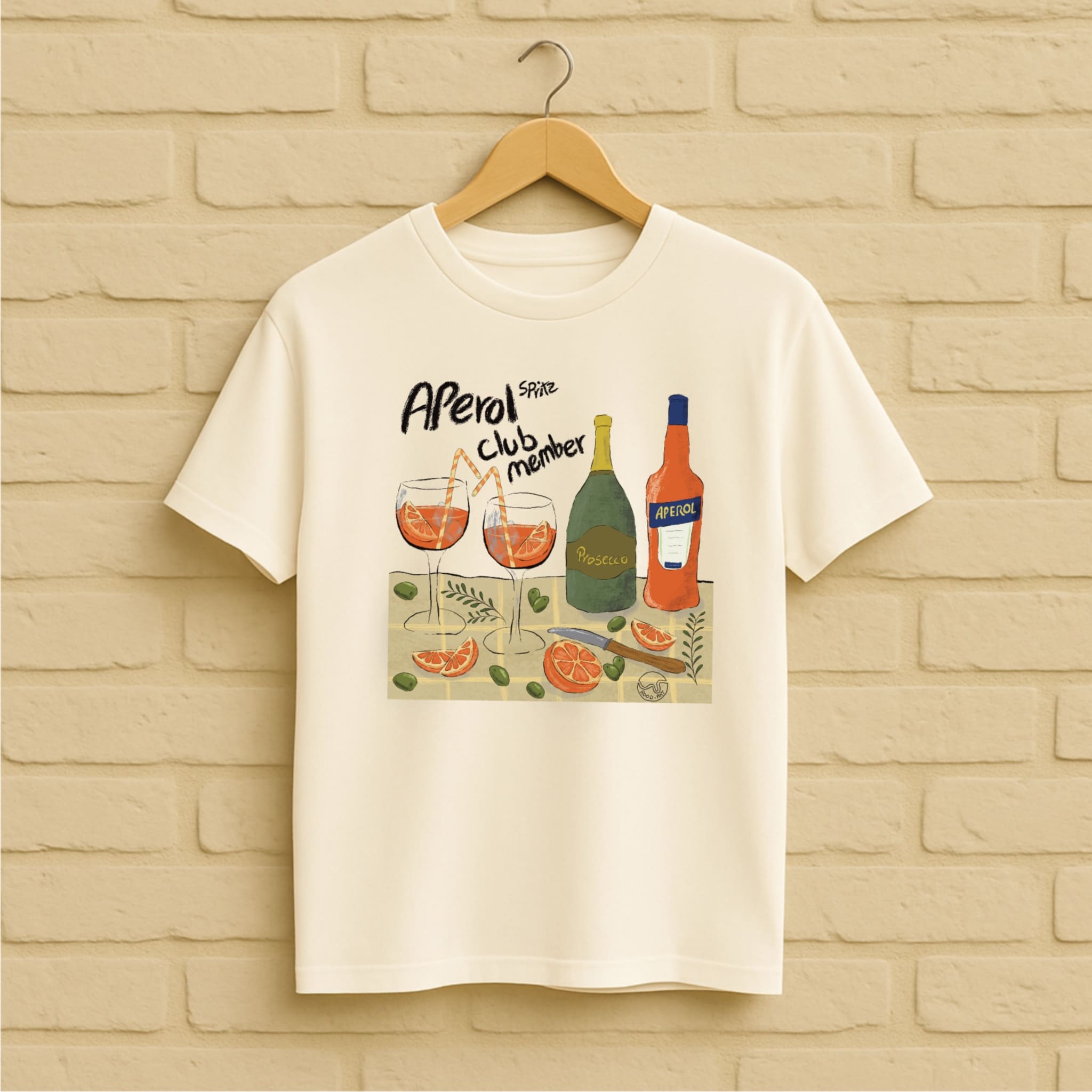 Aperol Spritz T-Shirt aus 100 % Bio-Baumwolle