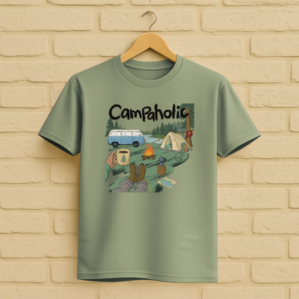 Camping T-Shirt aus 100 % Bio-Baumwolle