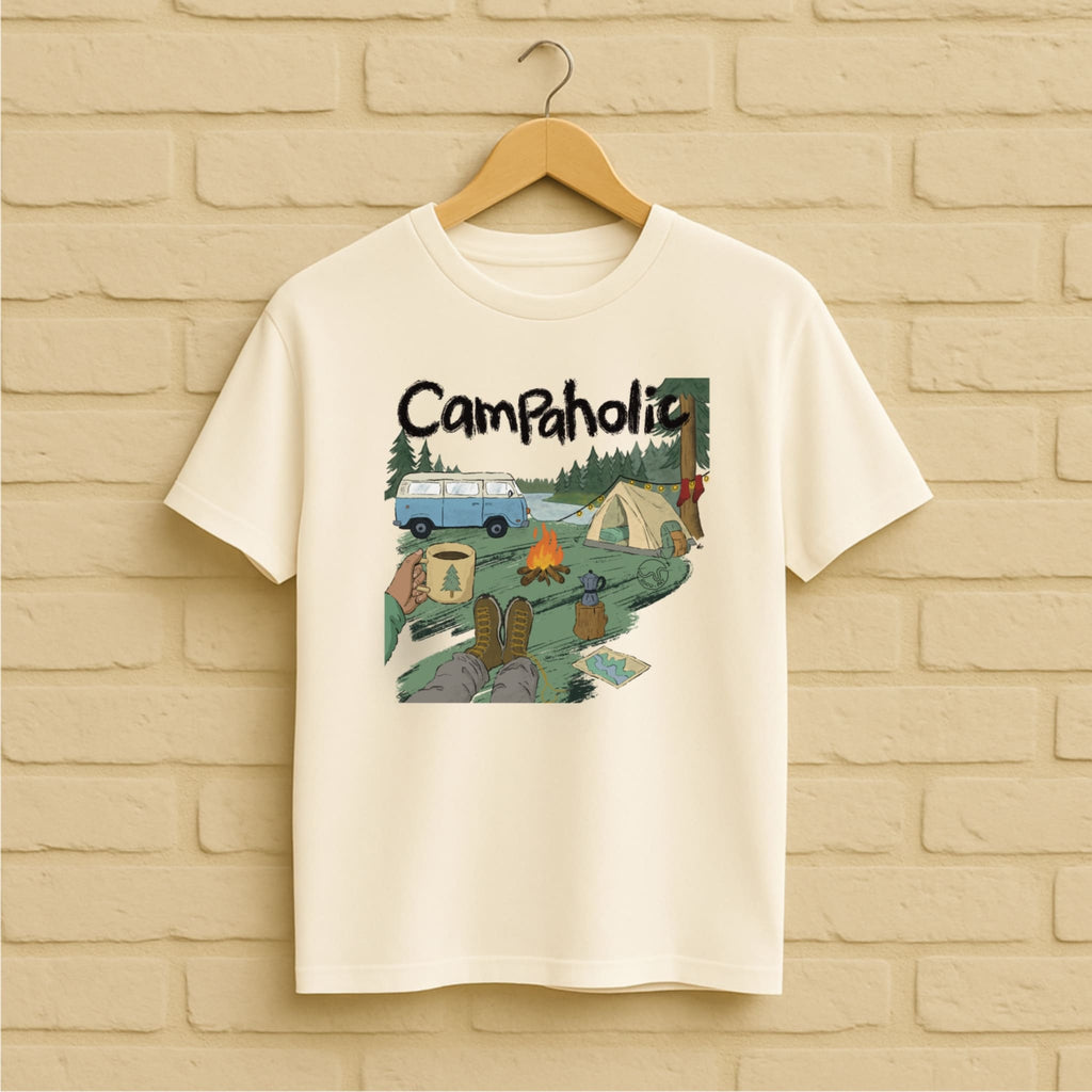 Camping T-Shirt aus 100 % Bio-Baumwolle
