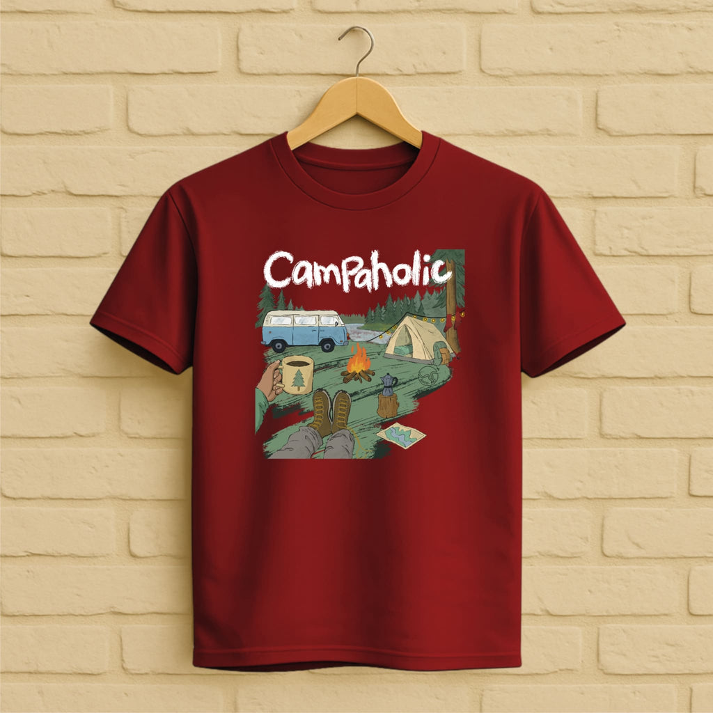 Camping T-Shirt aus 100 % Bio-Baumwolle