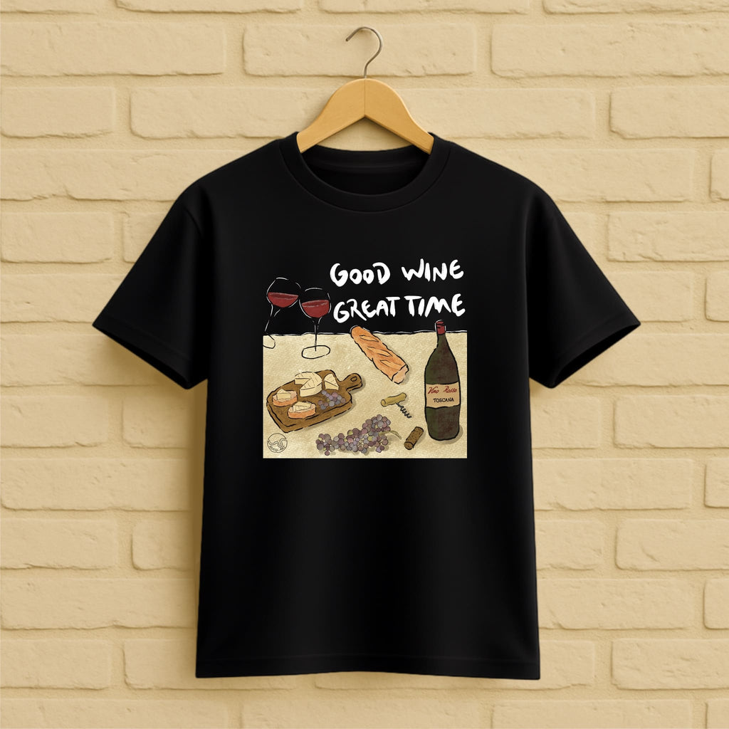 Good Wine T-Shirt aus 100 % Bio-Baumwolle