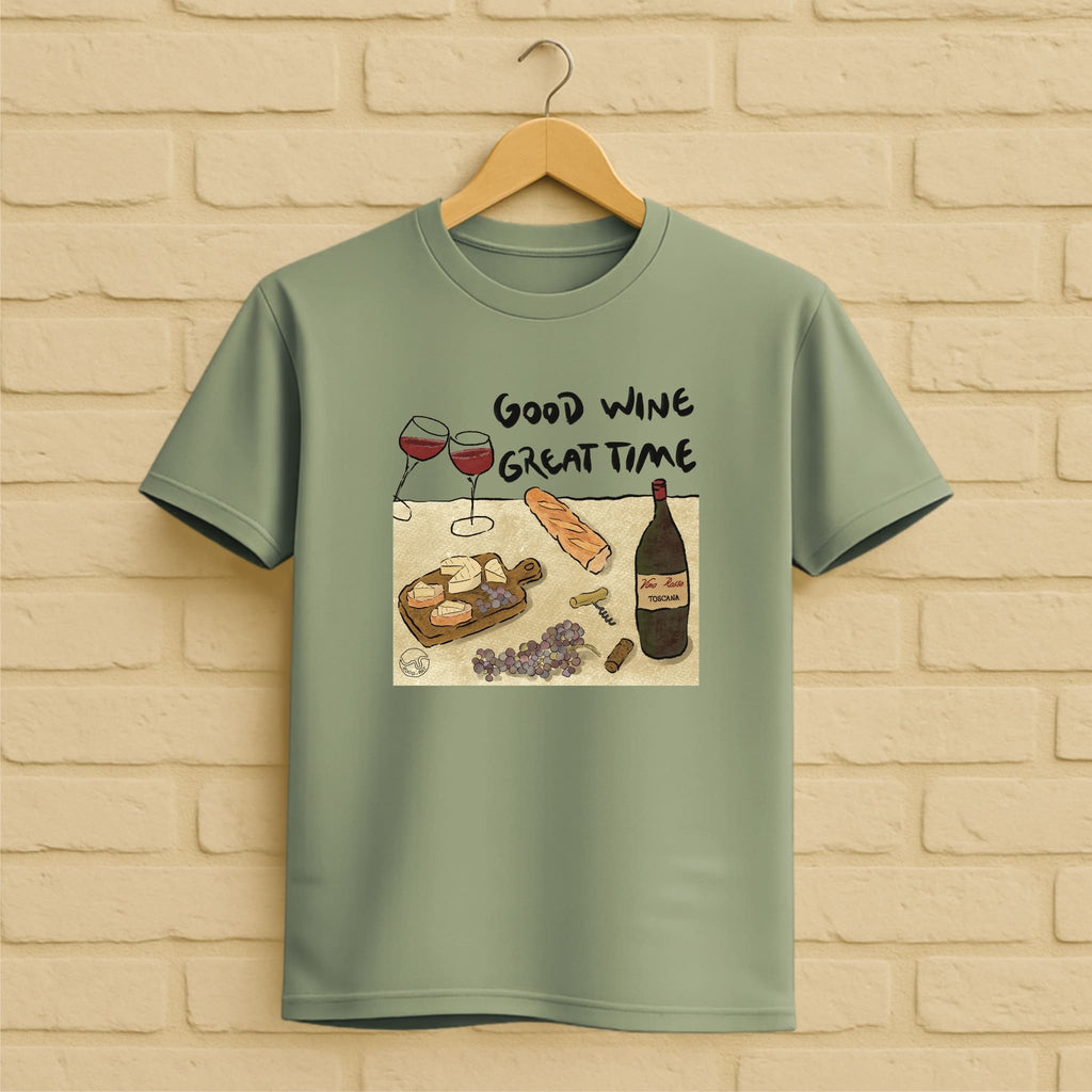 Good Wine T-Shirt aus 100 % Bio-Baumwolle