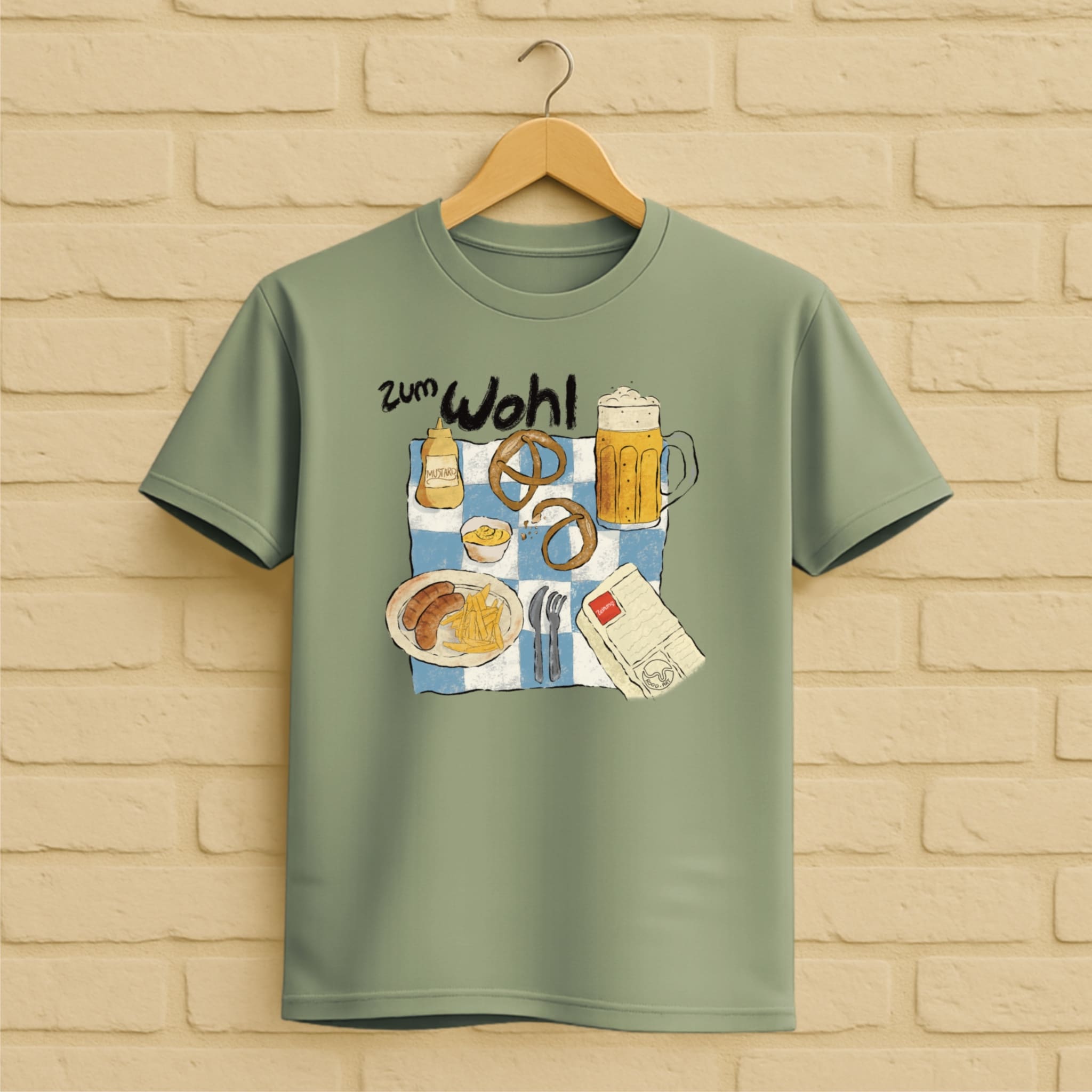 Bier T-Shirt aus 100 % Bio-Baumwolle