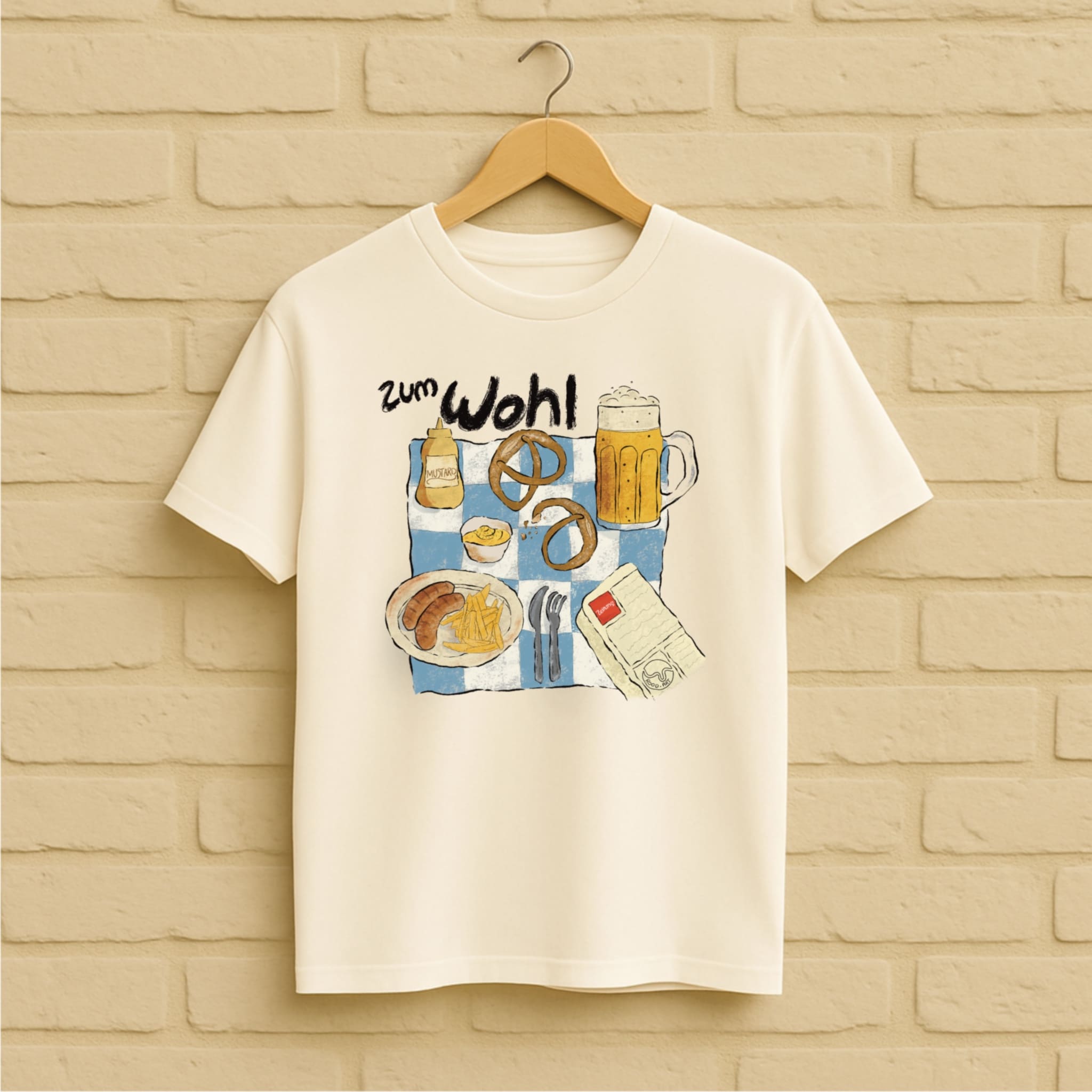 Bier T-Shirt aus 100 % Bio-Baumwolle