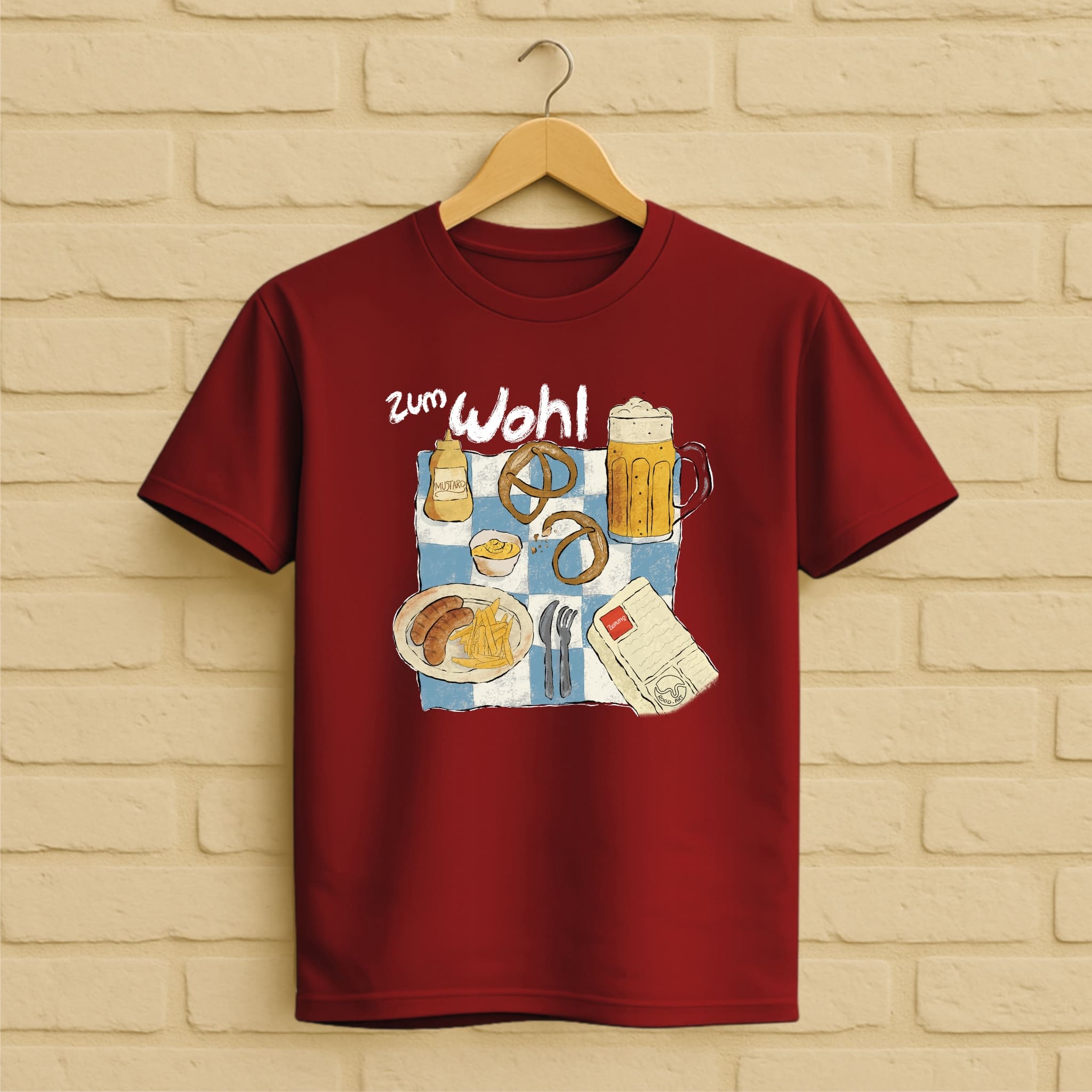 Bier T-Shirt aus 100 % Bio-Baumwolle